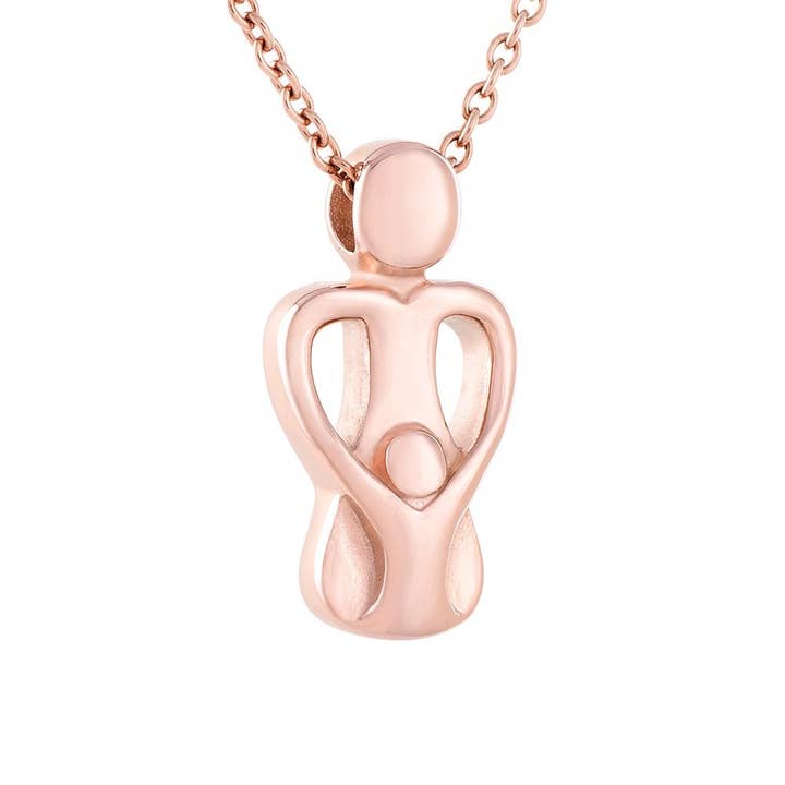 Collier Urne Funéraire Mère et Enfant pour la vente par Cherished Emblems