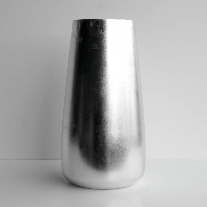 GILT 12" Glass Zen Vase for wholesale by RED POMEGRANATE COLLECTION