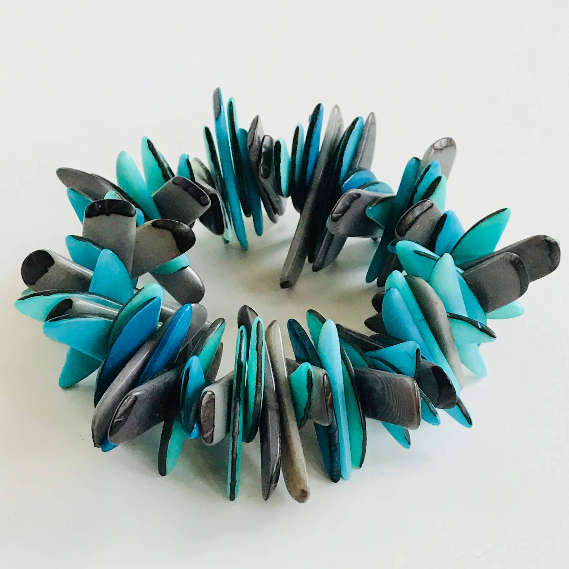 Belart Fair Trade - Wholesale Beaded Bracelet - Tagua Fragment Orilla Statement Bracelet2