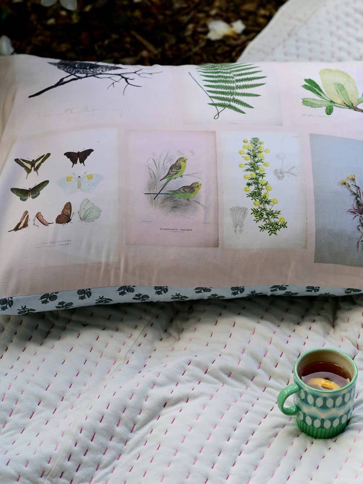 Scrapbook-Kissenbezug-Set *Bio-Baumwolle für den Großhandel von Lazybones