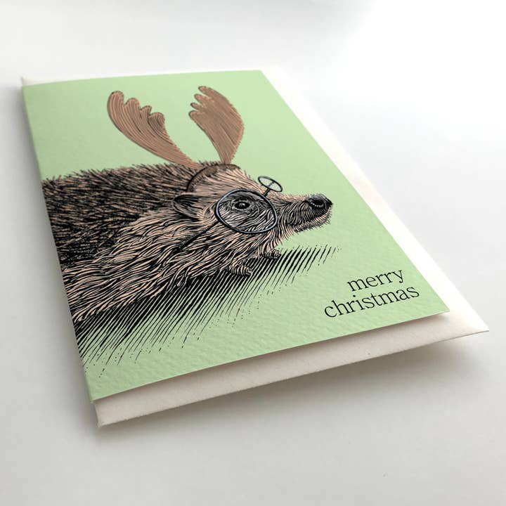 Oliver Stockley - Wholesale Christmas Card - Holiday Hedgehog Christmas Card3