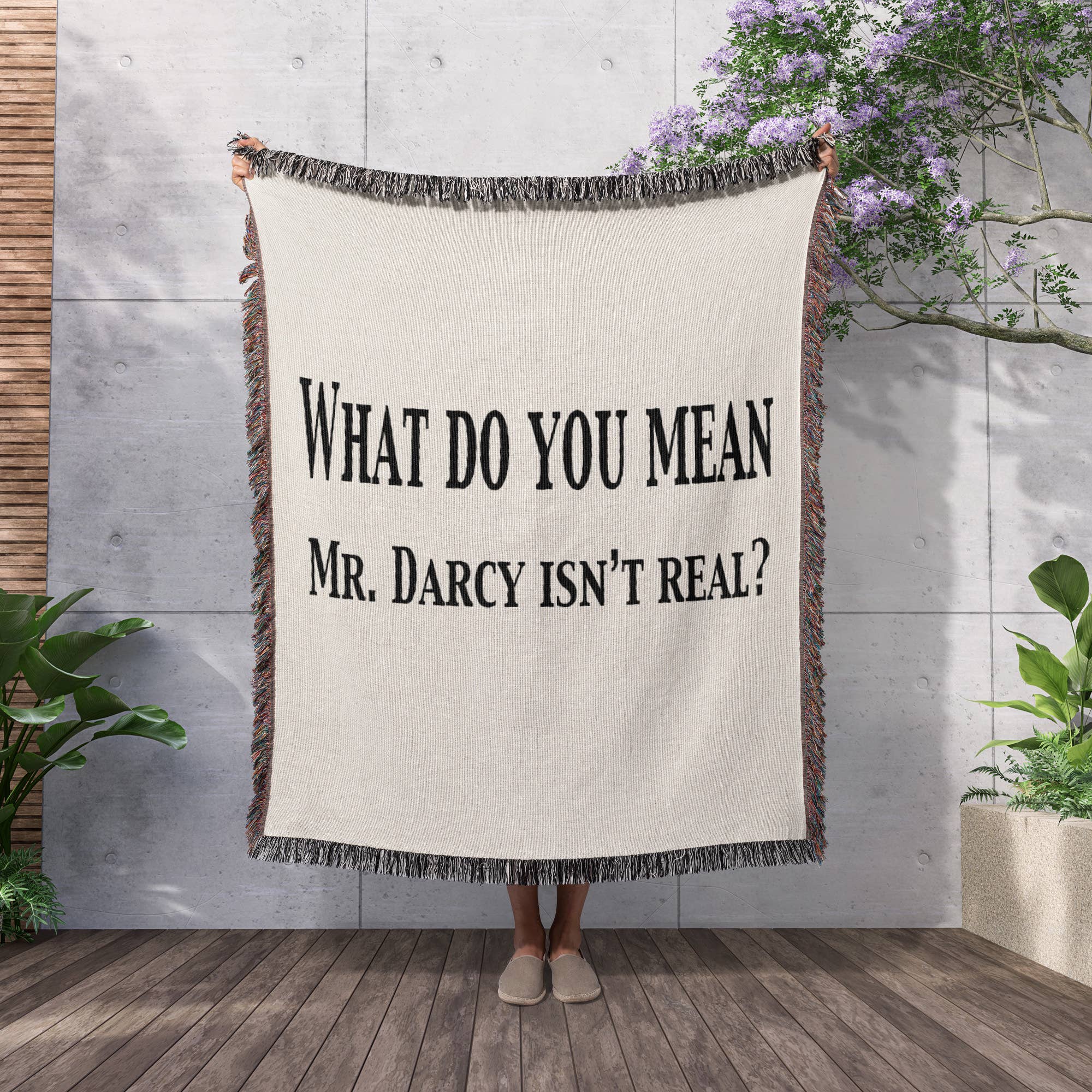 3dRose - Wholesale Throw blanket - 3dRose, What do you mean Mr, Darcy isn’t real, Blanket2