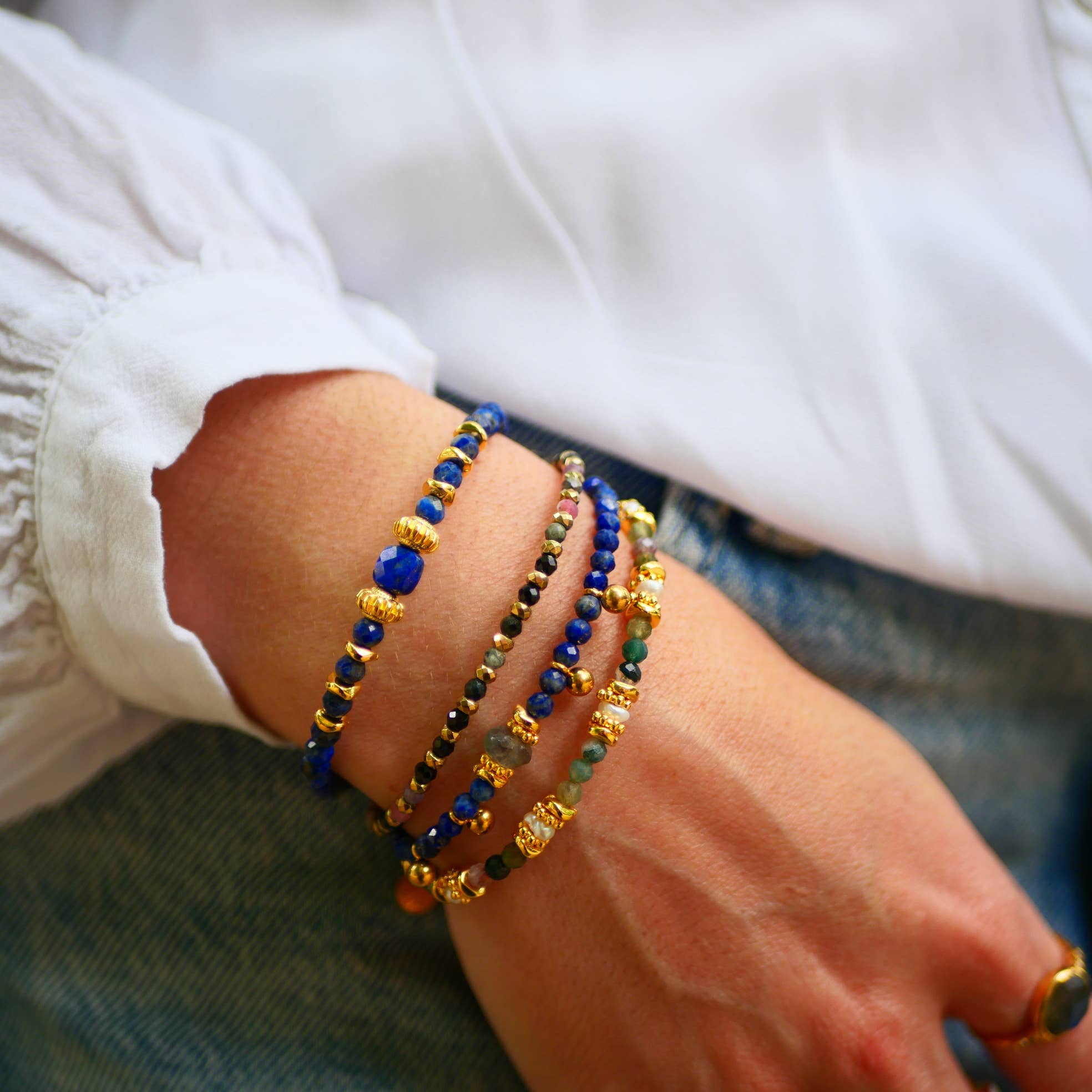 GINANDGER - Wholesale Beaded Bracelet - ANUBHAV BRACELET CHOICE OF STONES8