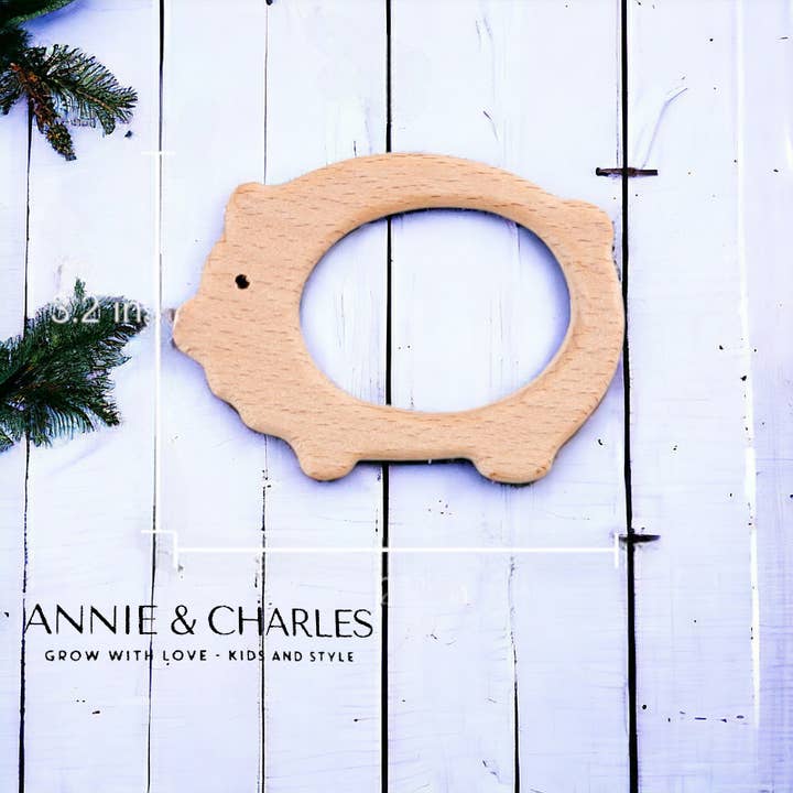 Annie & Charles - Wholesale Teether (Not Clip-On) - Baby - Annie & Charles® wooden teether10