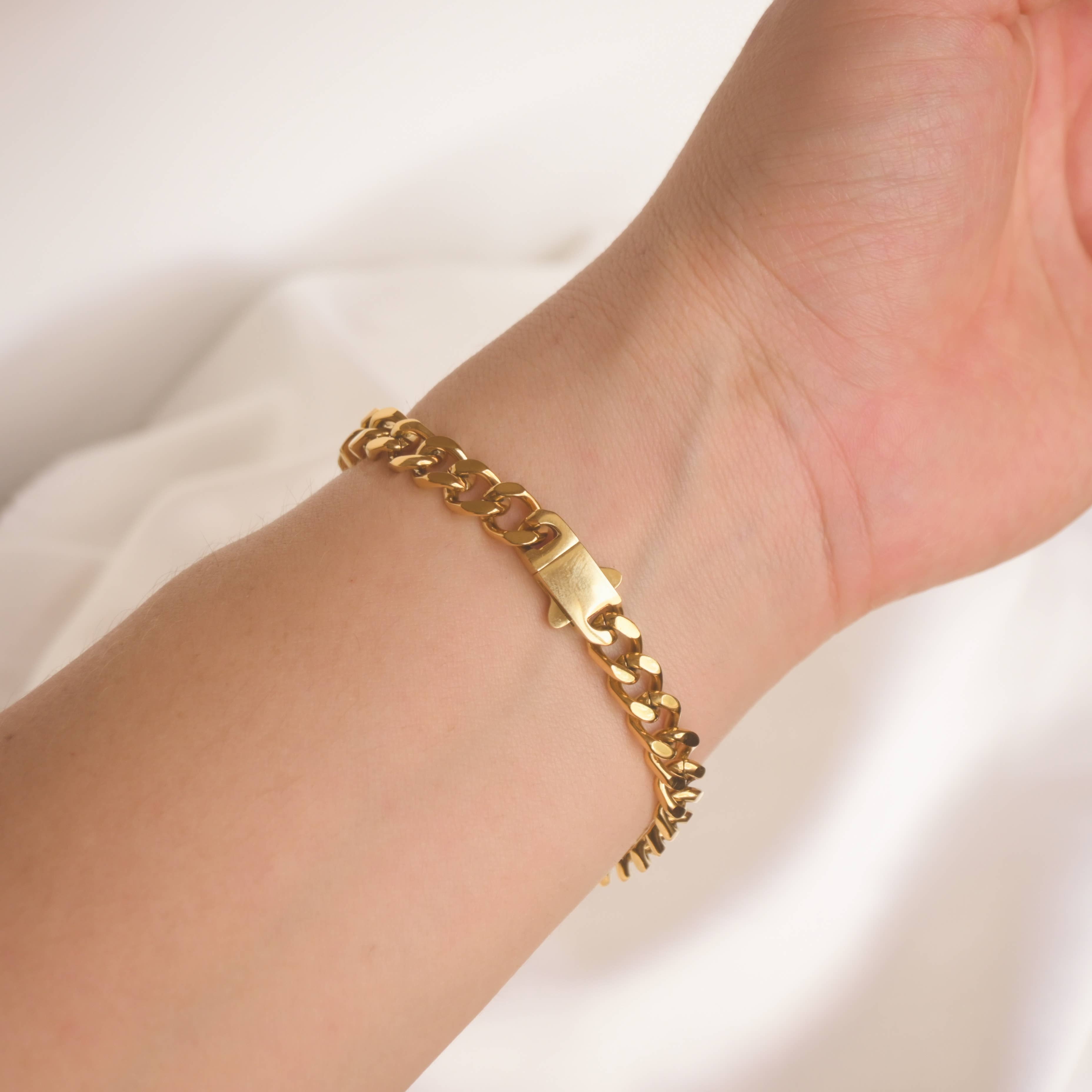 Blueyejewelry - Wholesale Link & Chain Bracelet - Men's Curb Chain Bracelet - Cuban Chain Bracelet for Men7