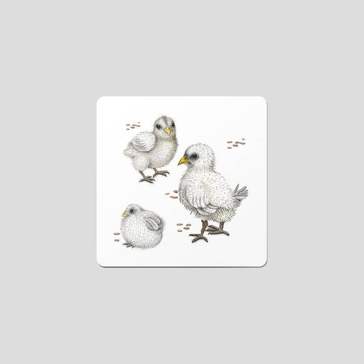 Charlotte Nicolin – wholesale Coasters – Chicks - Coaster1