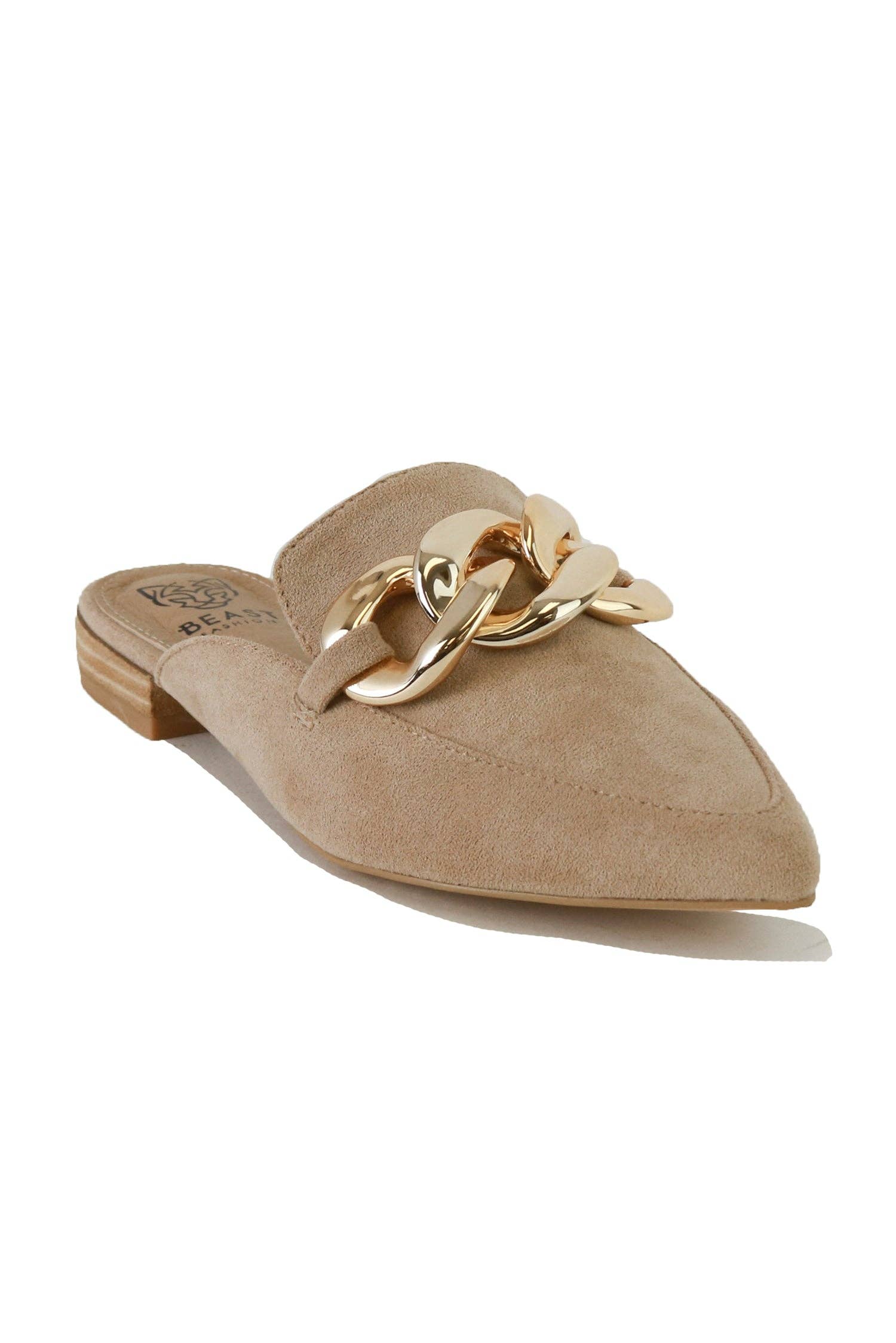 BEAST FASHION - Wholesale Mules – Women’s - GEM-36 Chain Detail Mules5