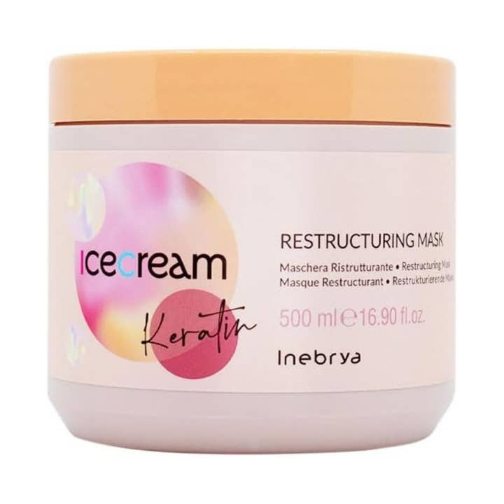 Inebrya Ice Cream Keratin Restructuring Mask 500ml for wholesale by Hair Industry Australia