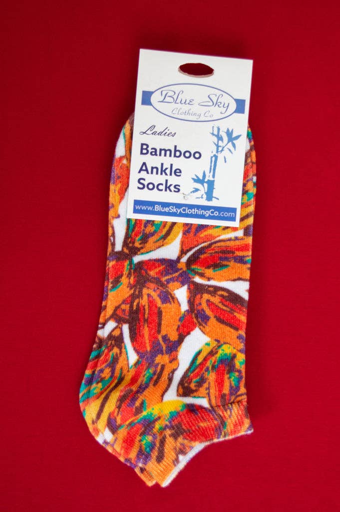 Blue Sky Clothing Co LLC - Wholesale Socks - Women's - Ladies Ankle Bamboo Socks, Assorted Prints14