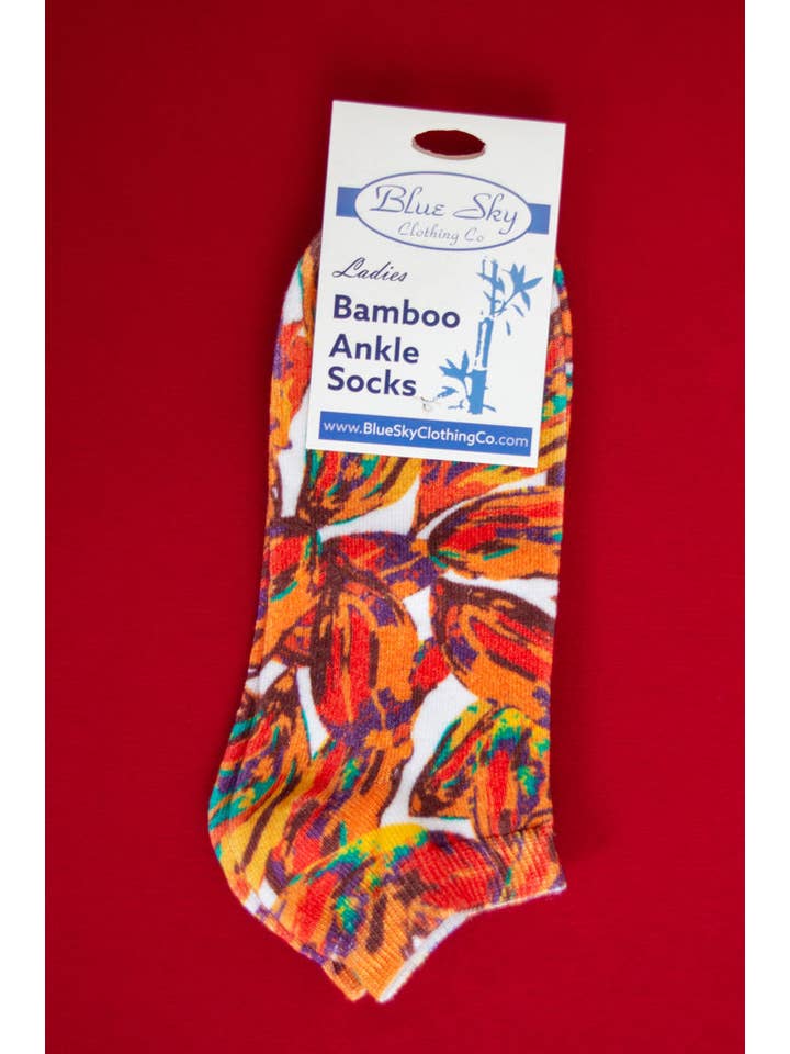 Blue Sky Clothing Co LLC - Wholesale Socks - Women's - Ladies Ankle Bamboo Socks, Assorted Prints14