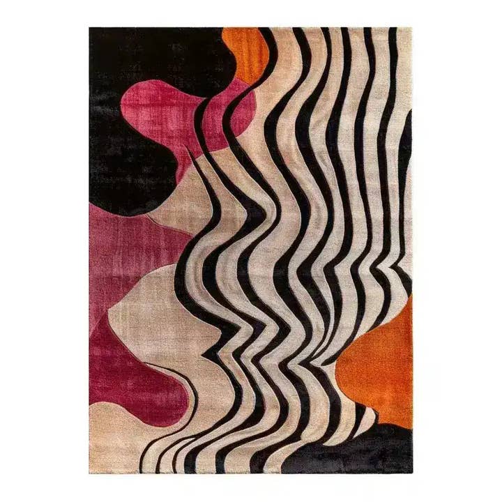 Abstrakt Odyssey handtuftad viskosmatta för wholesale av Maia Homes