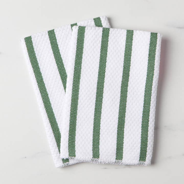 Basketweave Elm Green Dishcloths Set of 2 for wholesale by Now Designs by Danica