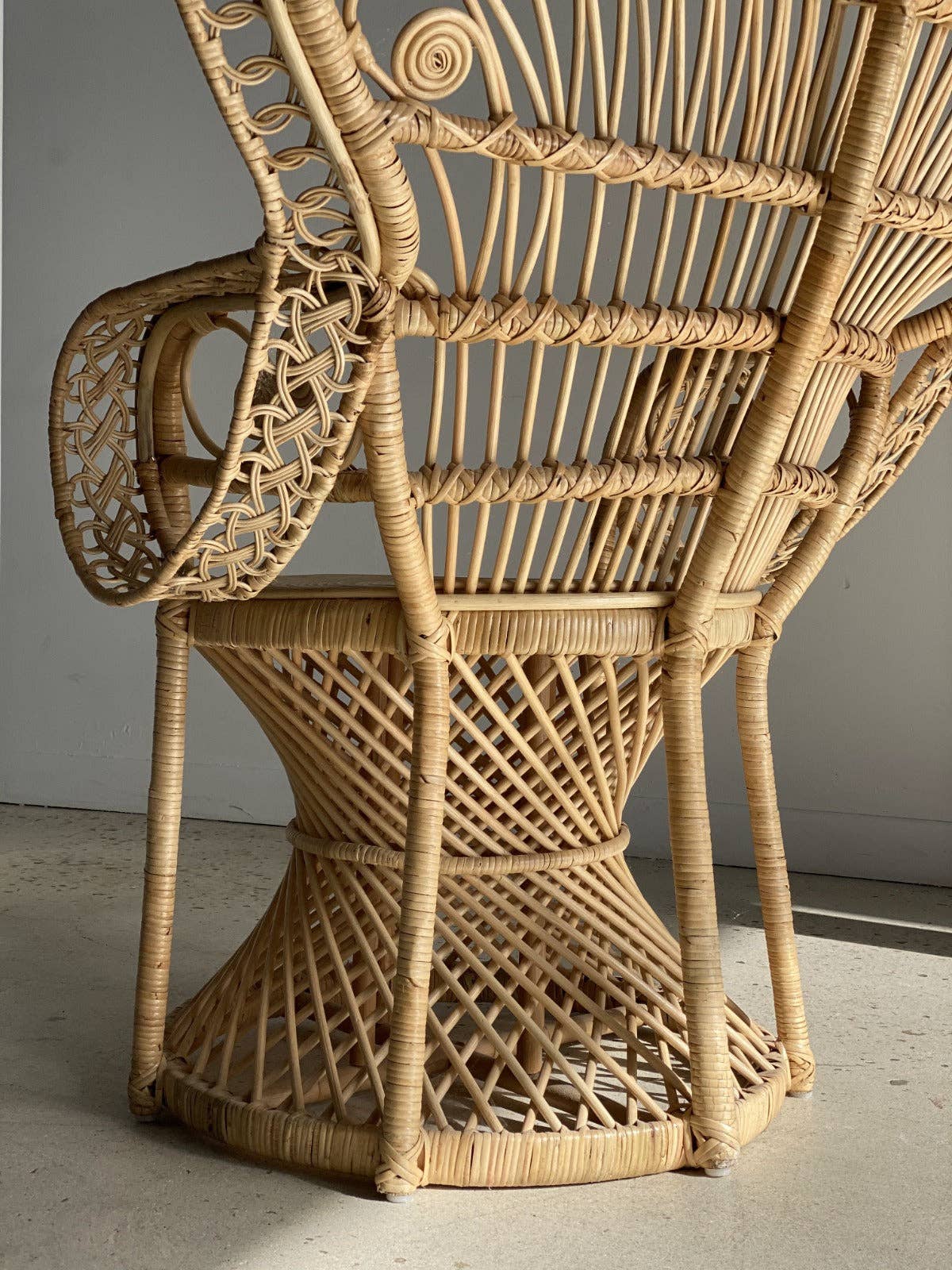 Office Objets - Wholesale Chair - Emmanuelle armchair in rattan with peacock patterns17
