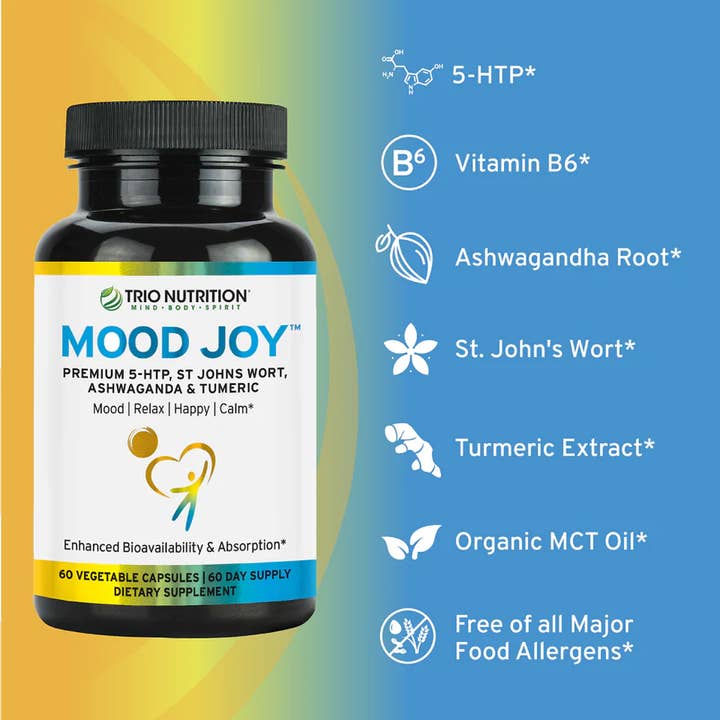 Trio Nutrition - Wholesale Oral Supplement/Vitamin - Happy Positive Mood Pills | Mood Joy