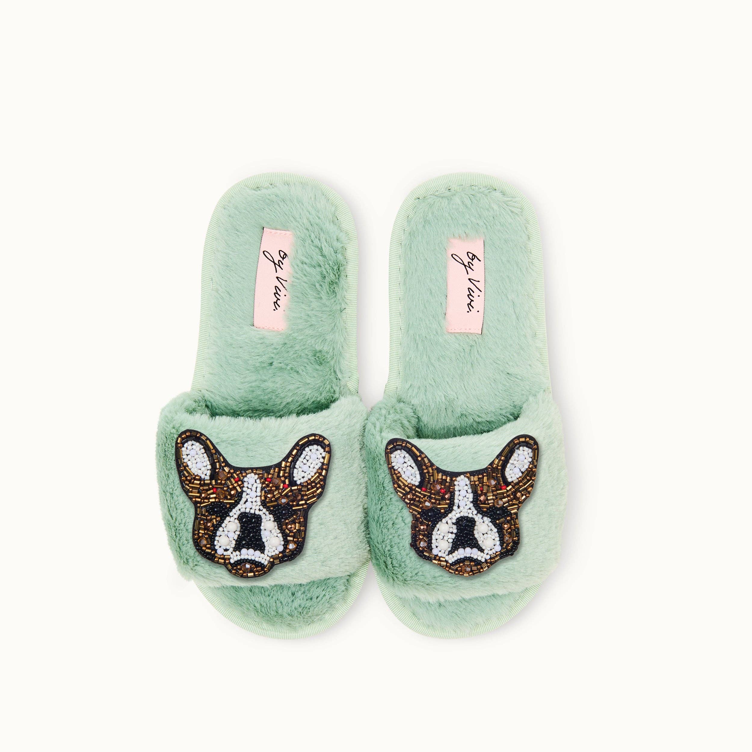 by Vivi. - Vendita all'ingrosso Spille - Coppia di spille per pantofole: Bulldog francese6