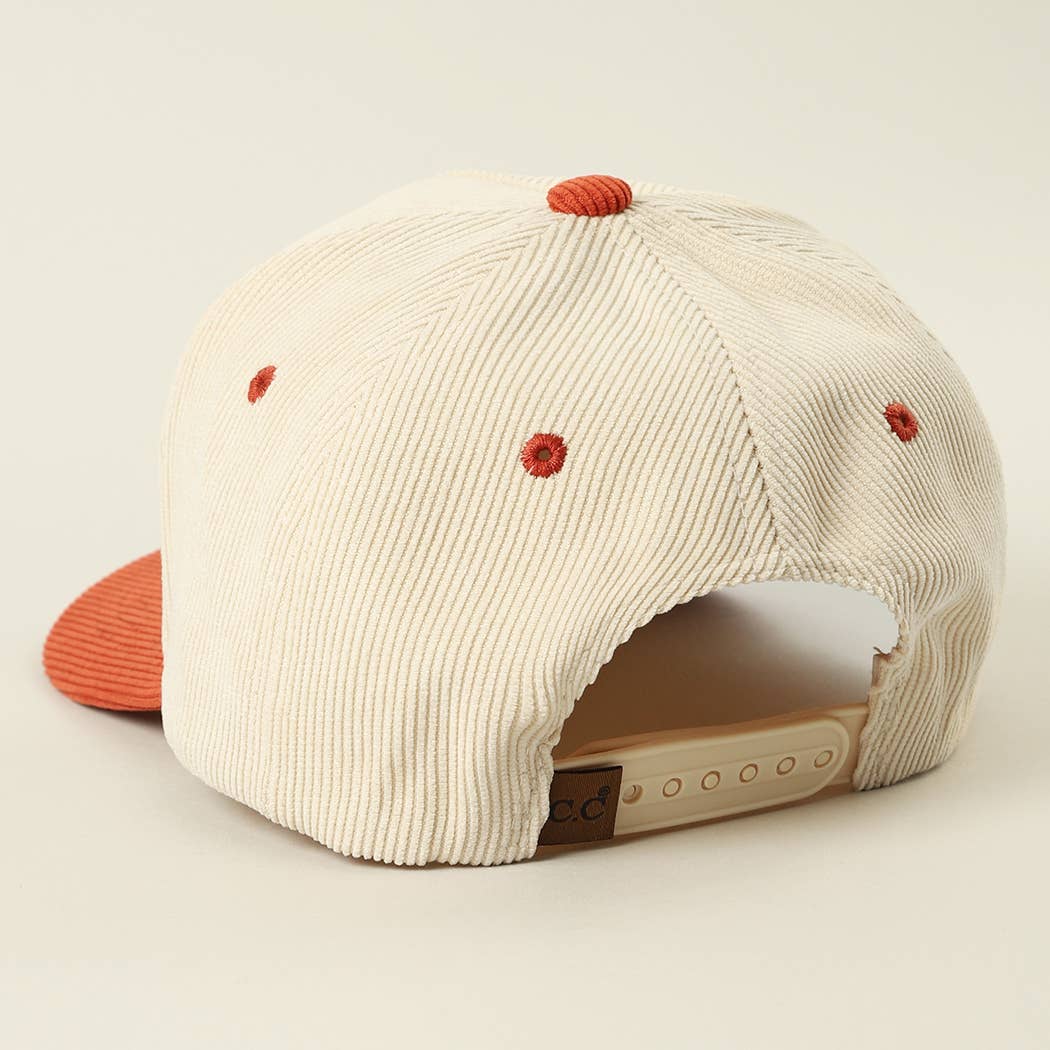 Fashion City - Wholesale Trucker Hat - Unisex - Dead Inside Skull Spooky Vibe Corduroy Trucker Cap7