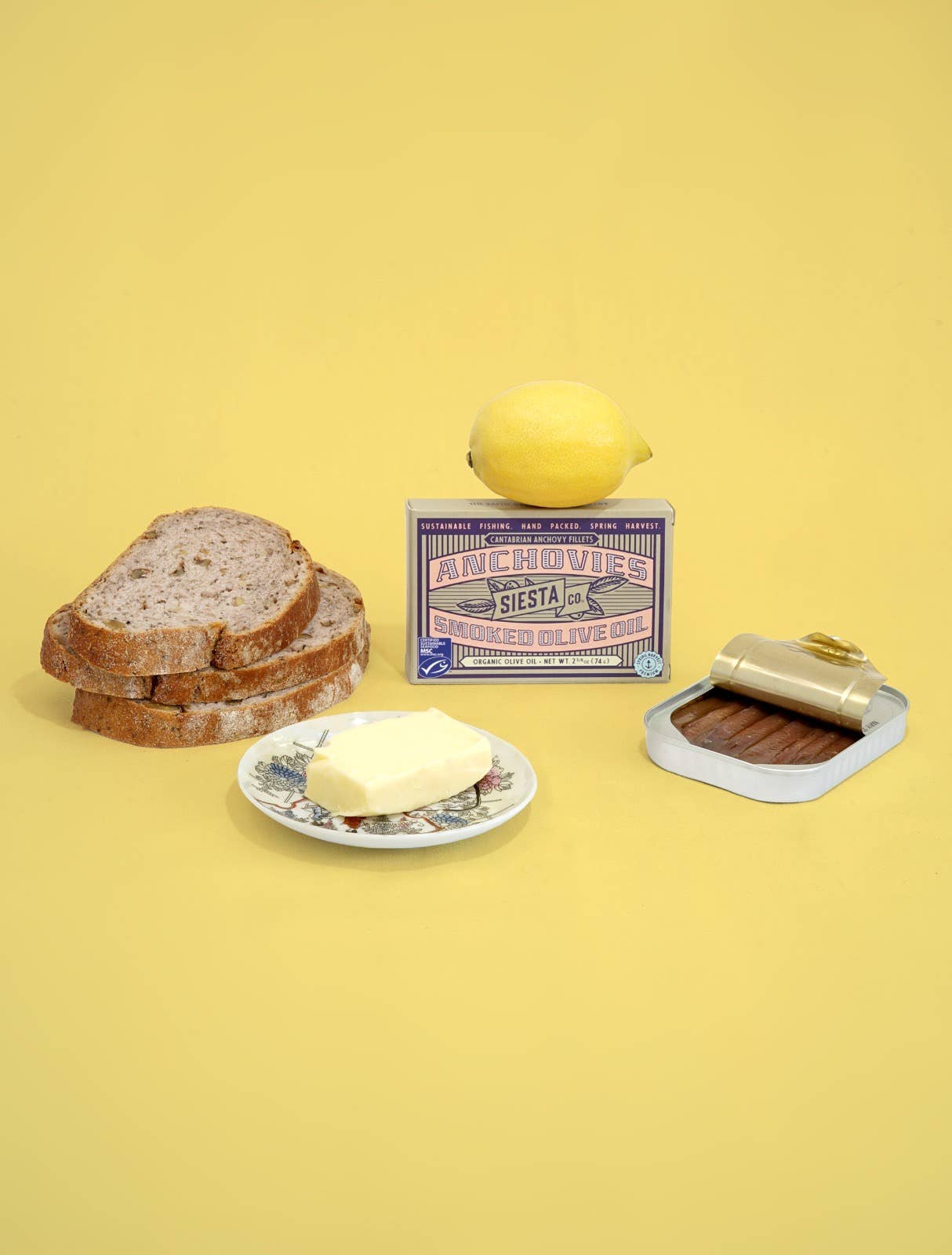 Siesta Co - Wholesale Tinned Fish - Cantabrian Anchovies Smoked Organic Extra Virgin Olive Oil 2