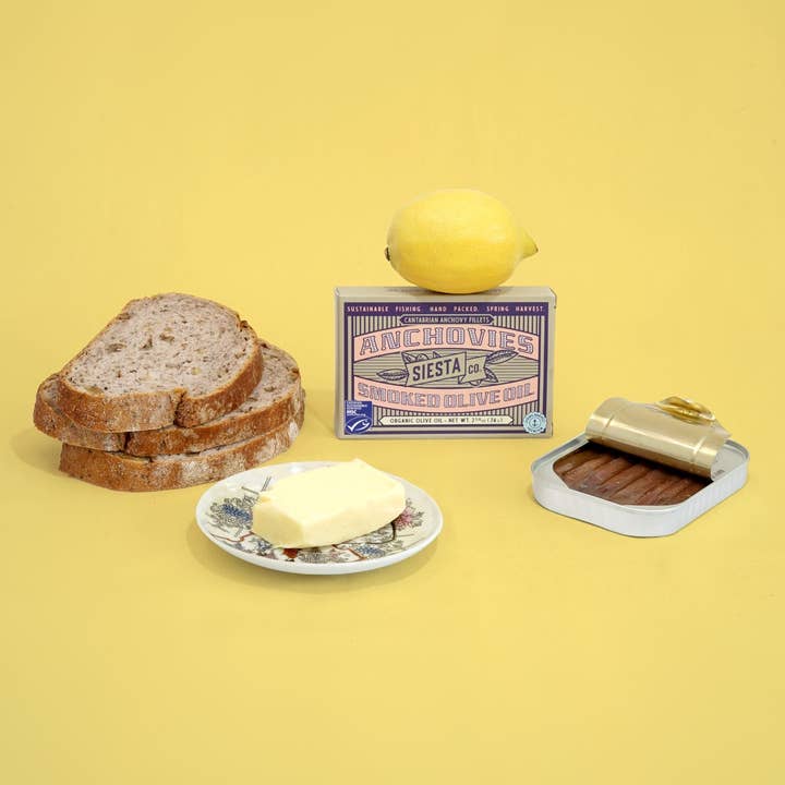 Siesta Co - Wholesale Tinned Fish - Cantabrian Anchovies Smoked Organic Extra Virgin Olive Oil 2