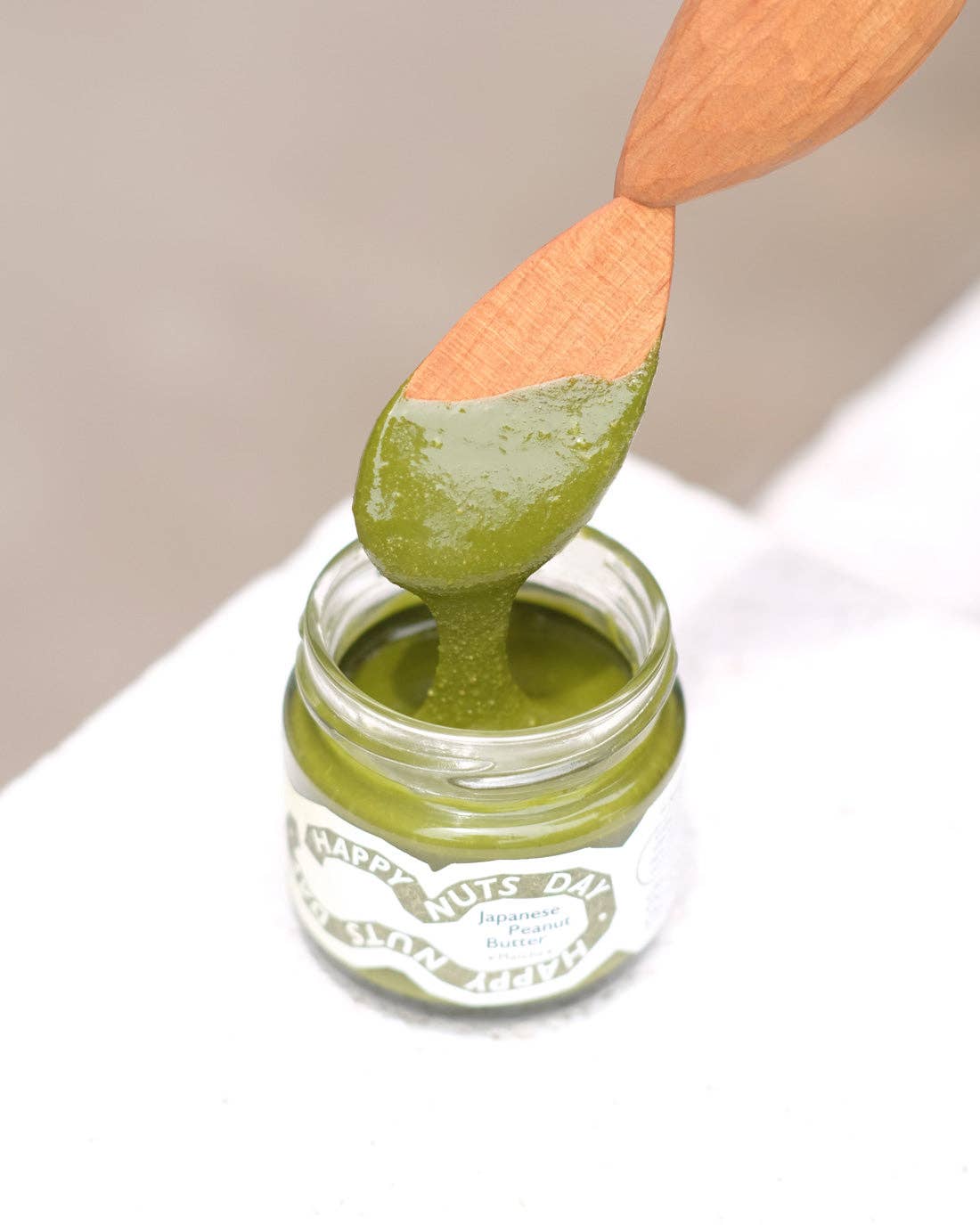 HAPPY NUTS DAY_Japan - Wholesale Nut Butter - Matcha Peanut Butter 3.9oz2