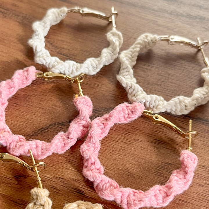 Nashville Macrame - Wholesale Hoop Earrings - Macrame Hoop Earrings1