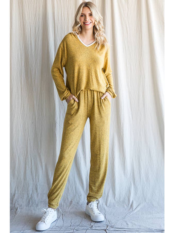 Mustard COZIEST LOUNGE SET for wholesale on Faire9
