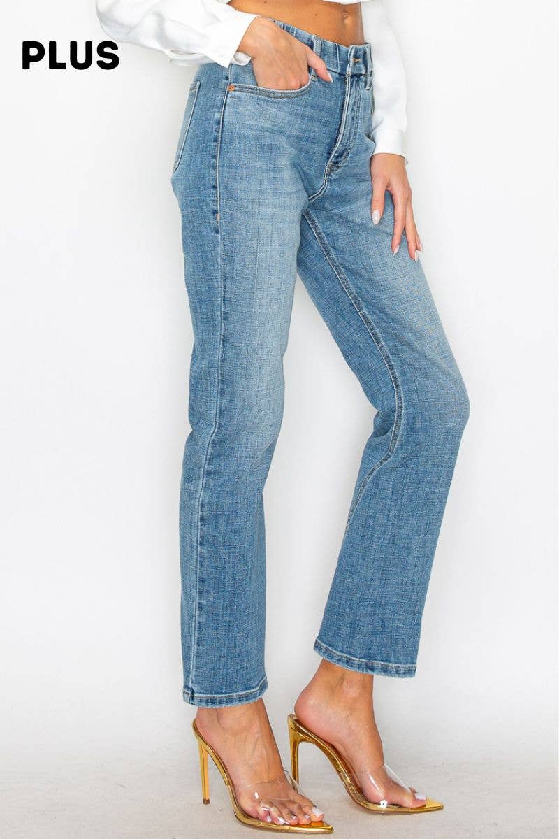 ARTEMIS VINTAGE - Wholesale Jeans - Women's -  PLUS - TUMMY CONTROL HIGH RISE STRAIGHT JEANS 1