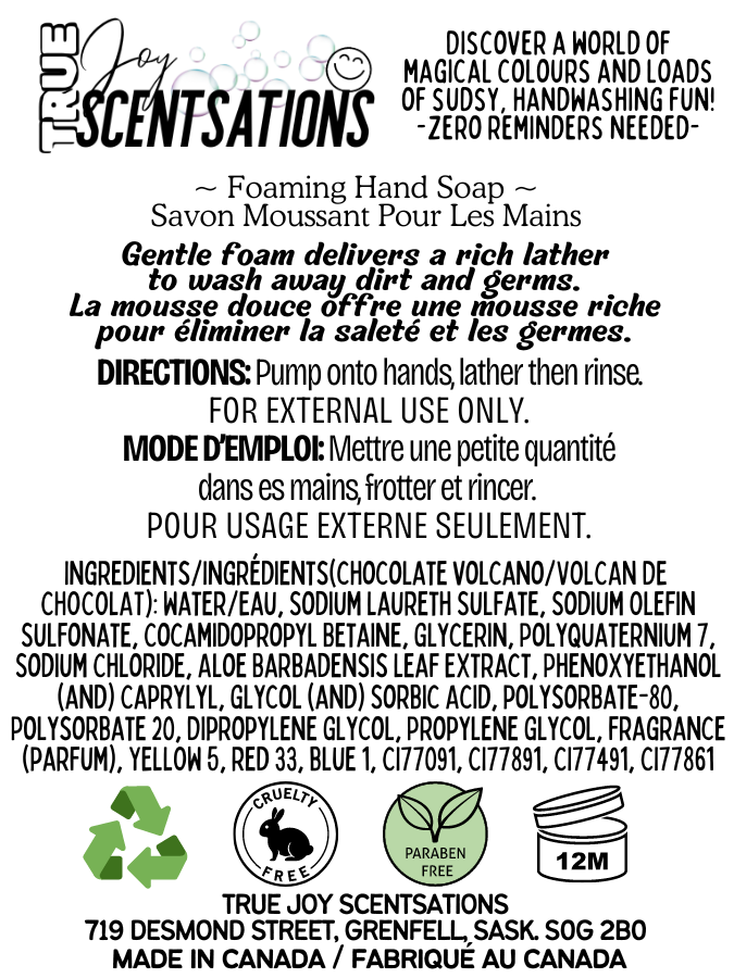 REMOVED BRAND - Wholesale Hand Soap/Wash - Kids & Baby - Chocolate Volcano Kids Colour Changing Foaming Hand Soap4