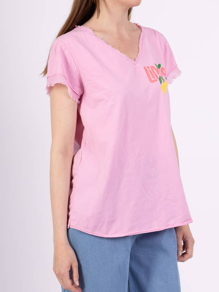 Pépouz' Paris - Wholesale T-Shirt - Women's - Limoncello T-shirt 100% cotton PT252712