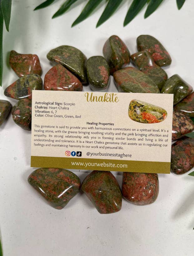 CaNatureLover - Wholesale Tarot Cards - Set of 300 PRINTED Gemstone Cards, Crystal Cards, Printed 4