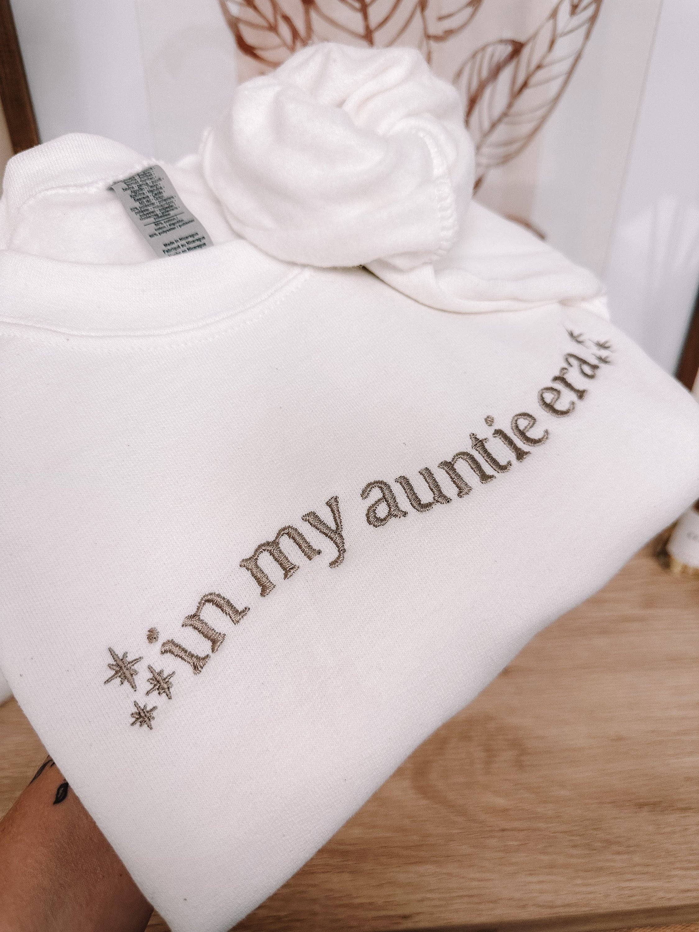 Honey Soul LLC - Wholesale Sweatshirt - Women's - Embroidered In My Auntie Era Crewneck7