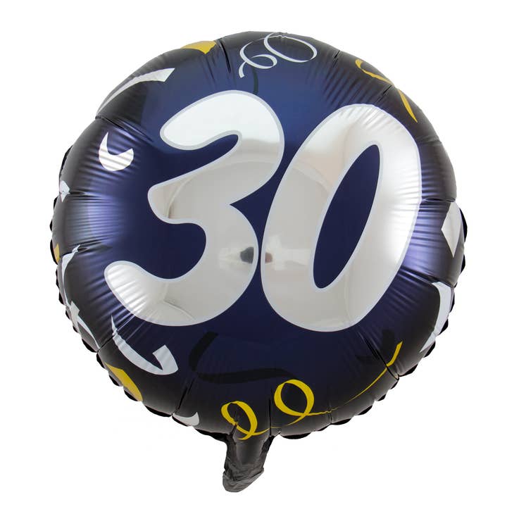 30th Birthday Foil Balloon Stylish Party - 45cm for wholesale by Folat BV