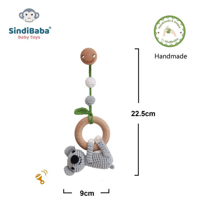 SindiBaba - Wholesale Classic Toy - Kids - Koala COCO 3in1 hanging toy (organic)4