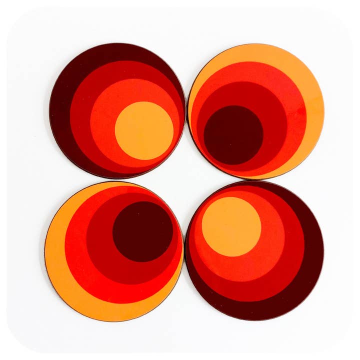 70s Circles Coaster for wholesale by InkaBilly