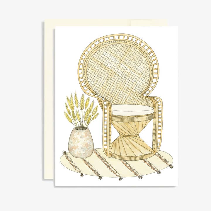 Tarjeta de silla Peacock para venta al por mayor de Keepsake Studio