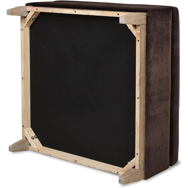 Olive Green Knox 35" Square Storage Cocktail Ottoman for wholesale on Faire7