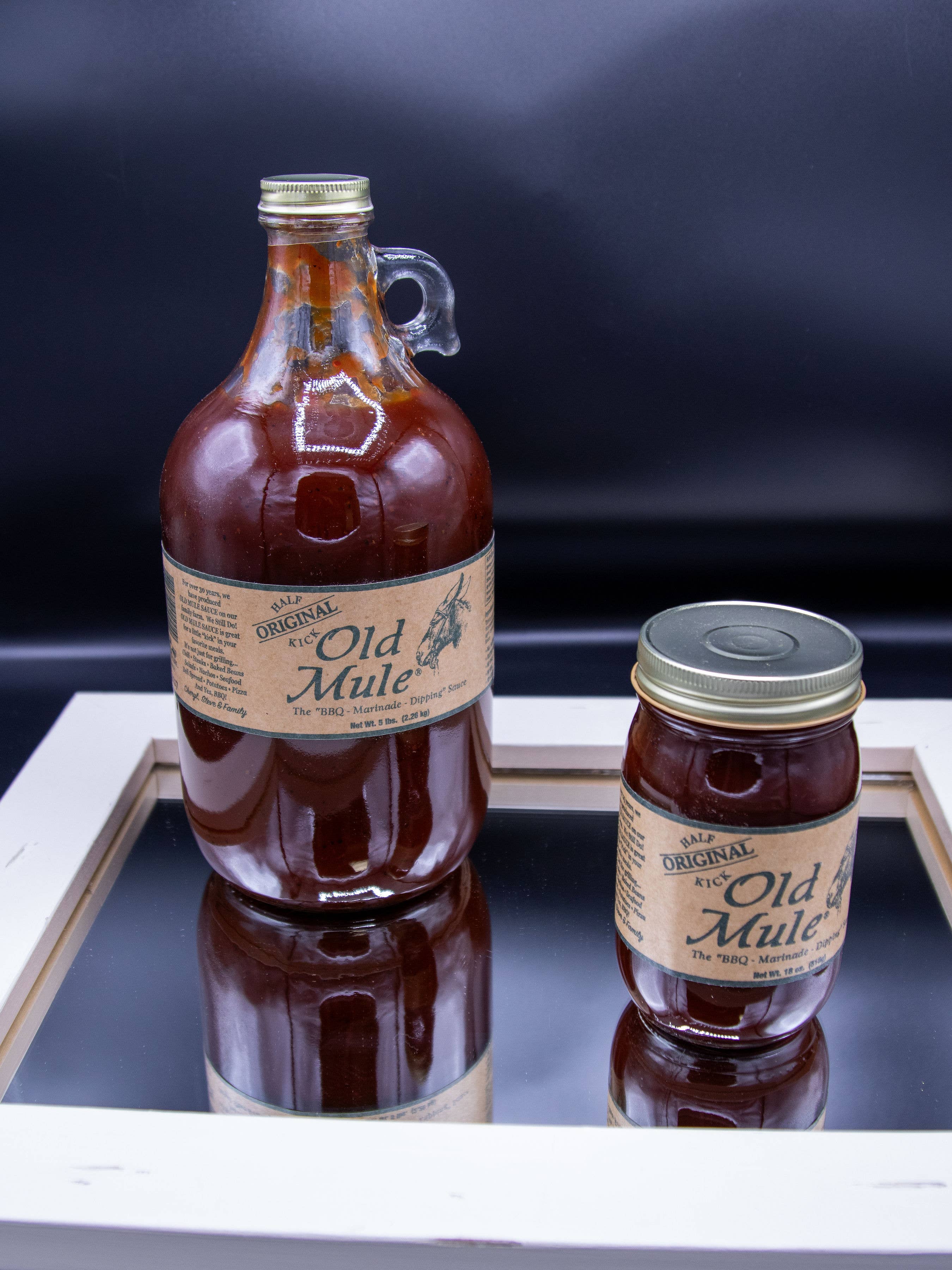 Old Mule Sauces - Wholesale BBQ Sauce - 1 - Original Jar Old Mule BBQ Sauce1