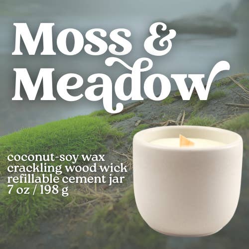 MOSS & MEADOW CANDLE (Refillable) for wholesale by Verthandi Botanical