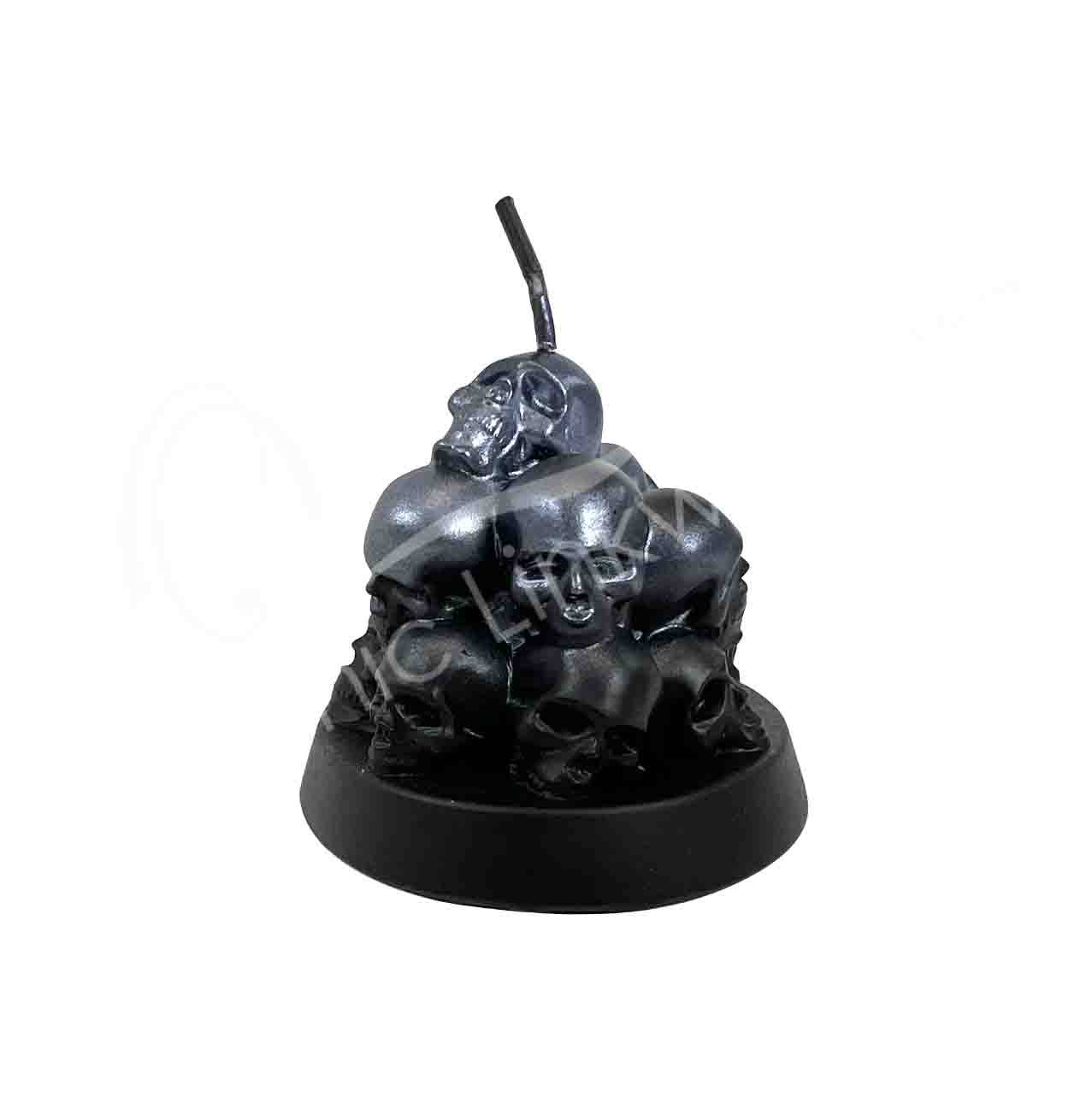 Oceanic Linkways Inc - Vendita all'ingrosso Candele regalo - CANDELA (PC) - PILE DI TESCHI BLU 3,15"L X 2,65"H