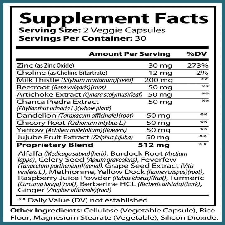 Hybrid Nutraceuticals LLC - Wholesale Oral Supplement/Vitamin - Liver Cleanse Detox & Repair Formula - 60 Capsules1
