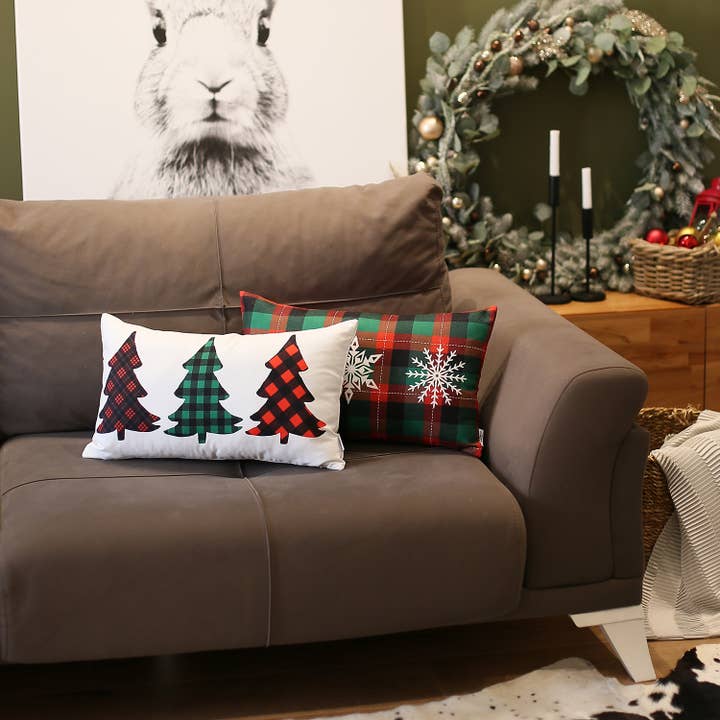 MIKE & Co. NEW YORK - Vendita all'ingrosso Fodera cuscino decorativo - Set di 2 federe e inserti lombari natalizi