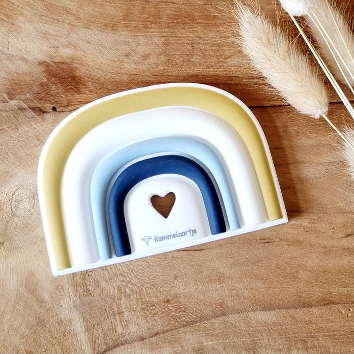 Rammelaartje - Venta al por mayor Mordedor - Bebés - Mordedor de silicona arcoíris multicolor1