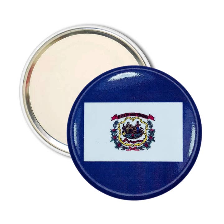 Miroir de sac à main - Drapeau de l'État de Virginie-Occidentale - États-Unis pour la vente par Worldwide Souvenirs