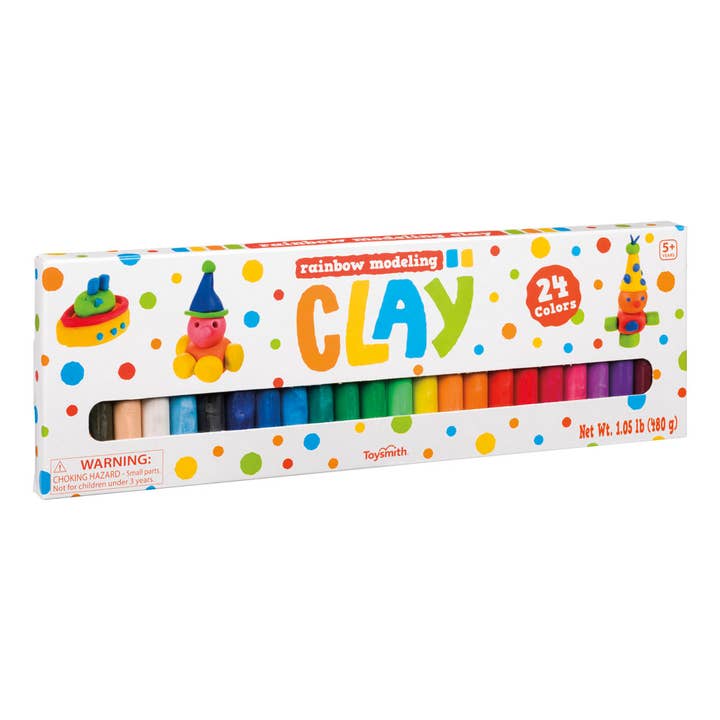 Toysmith - Wholesale Crayons - Kids & Baby - Toysmith Rainbow Clay, 24 Different Colors