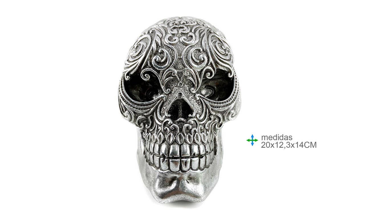 Esoterica Arte - Vente Figurine décorative - Caveira en résine 20x12, 3x14cm0