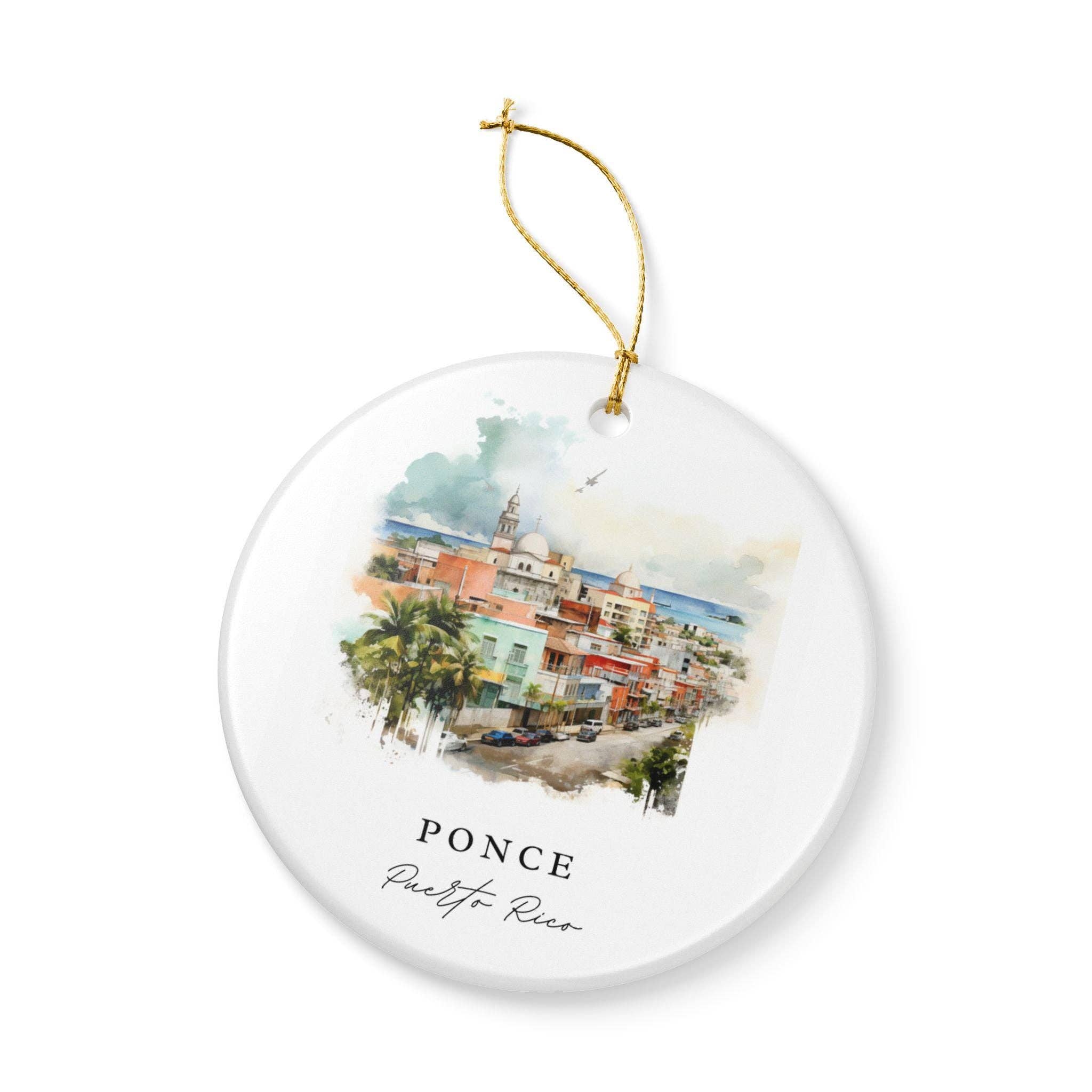Premium Travel Art - Wholesale Ornament - Ponce Puerto Rico Ornament: Unique Ponce Souvenir, Ponce Xmas Decor, and Authentic Puerto Rico Gift2