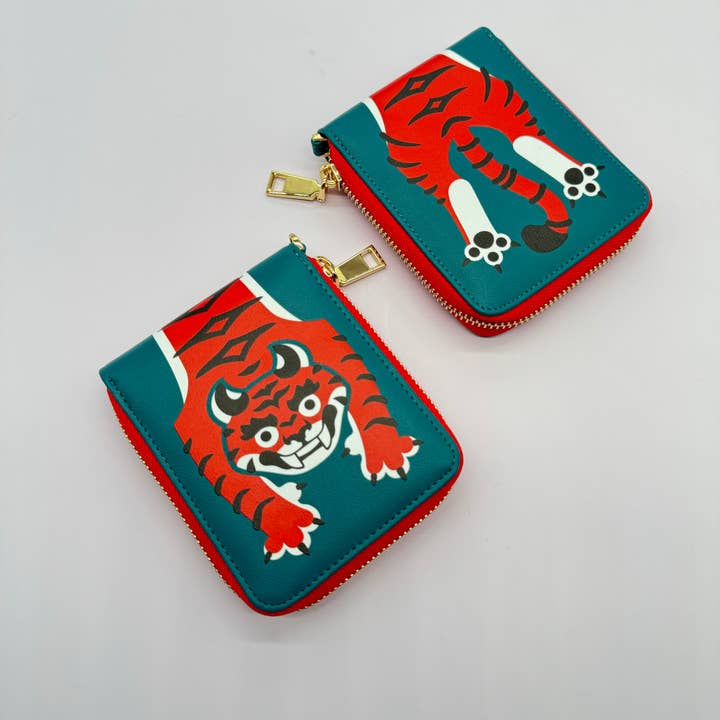 Tiger Embroidered Wallet for wholesale by Yoshi Yoshitani LLC