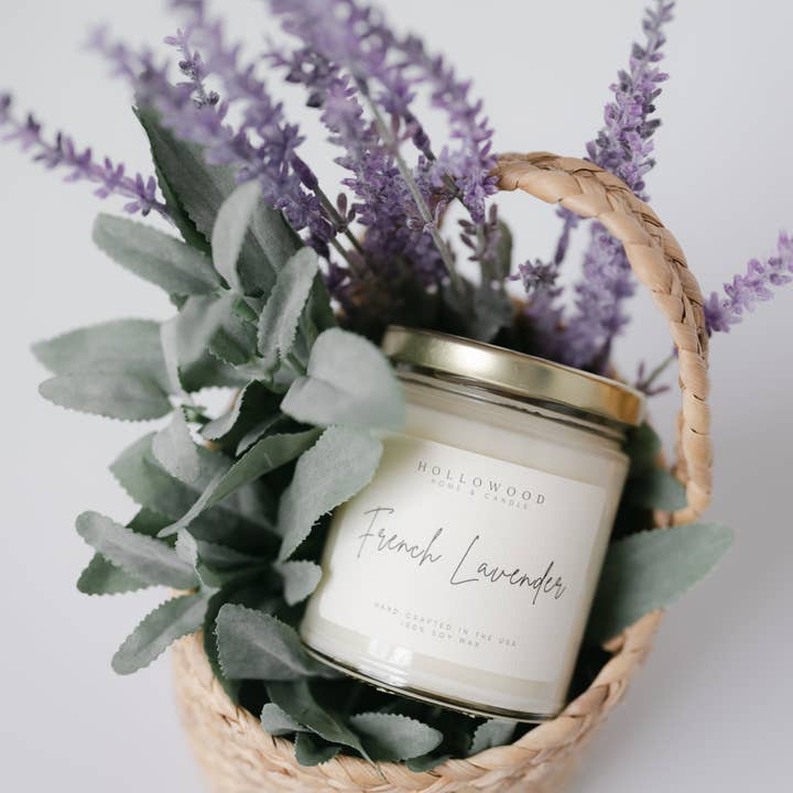 FRENCH LAVENDER | SPRING | 8 OZ CANDLE for wholesale by HOLLOWOOD FRAGRANCE