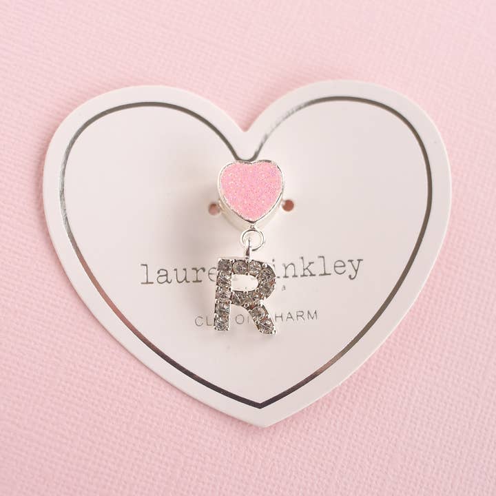 'R' Letter Clip On Charm - Individual for wholesale by Lauren Hinkley Australia