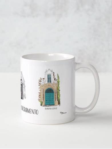 Kaffebarer i Sacramento - Krus for engroshandel hos PriyaOriginalsArt