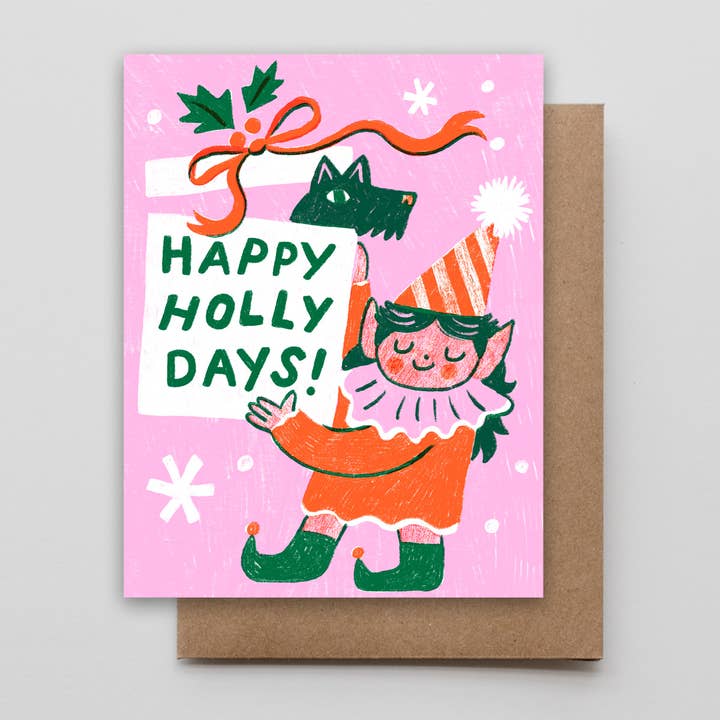 Happy Holly Days Doggie for wholesale by Hammerpress